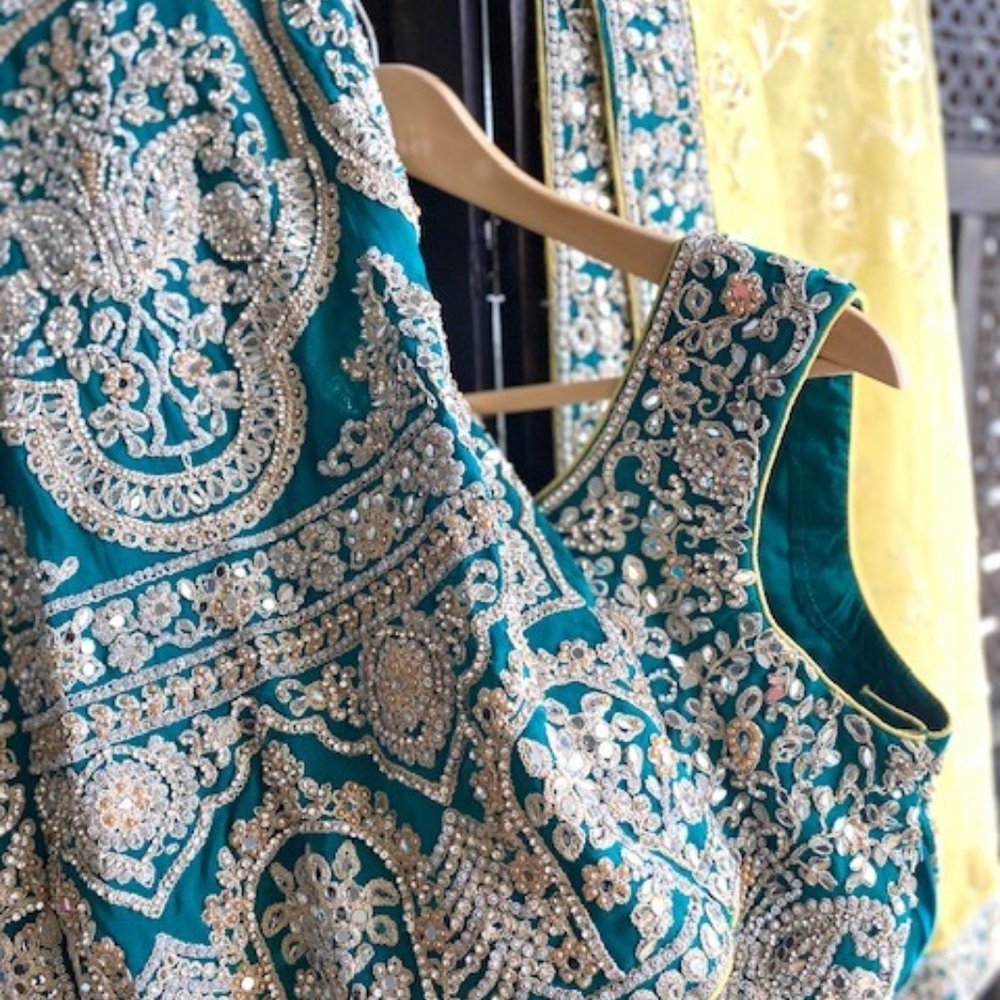 Lehenga Choli Indian Pakistani Formal Wedding Attire Heavy Designer